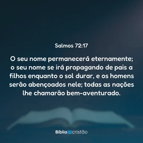 Salmos 72:17