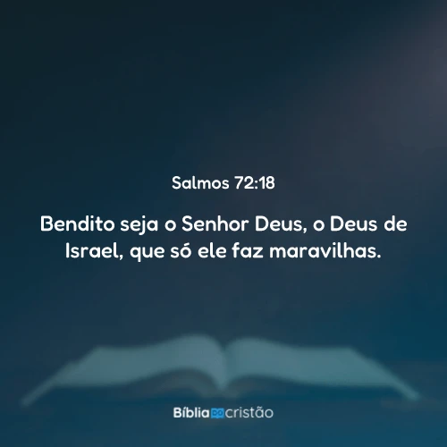 Salmos 72:18
