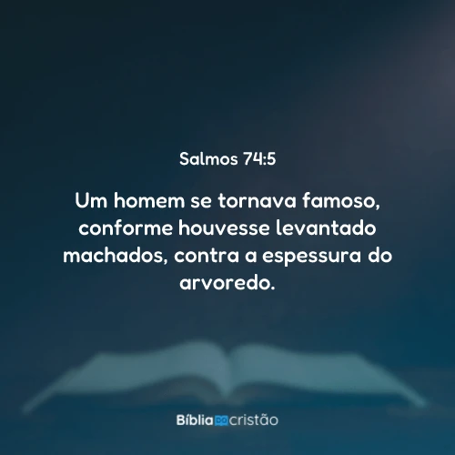 Salmos 74:5