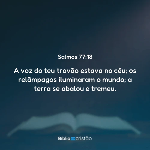 Salmos 77:18