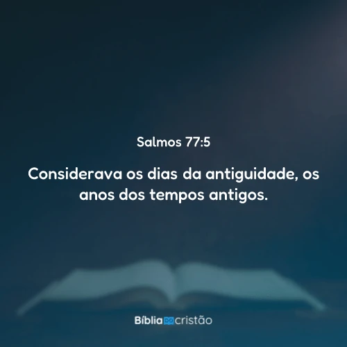 Salmos 77:5