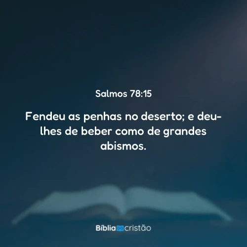 Salmos 78:15