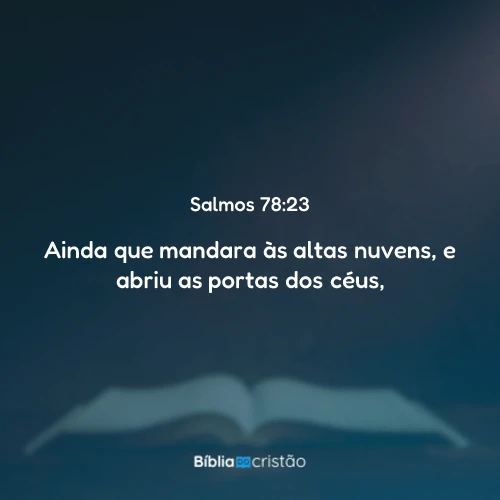 Salmos 78:23