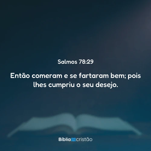 Salmos 78:29