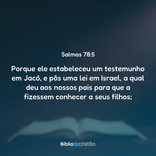 Salmos 78:5