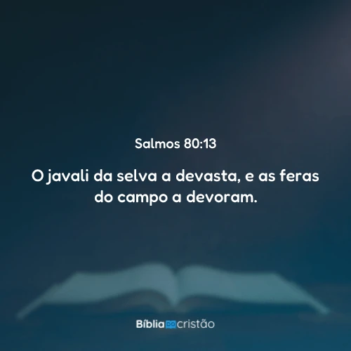 Salmos 80:13