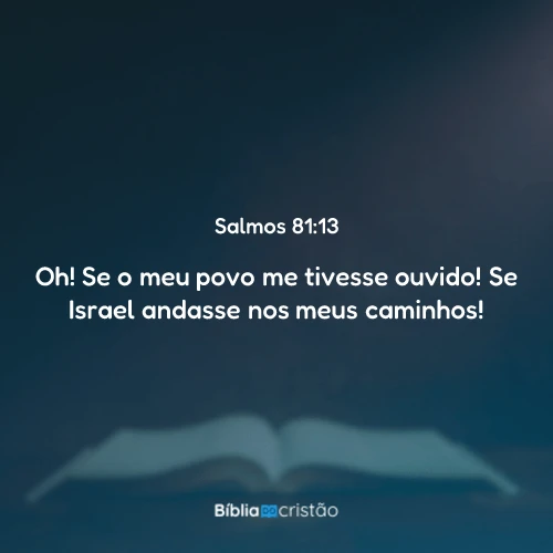 Salmos 81:13