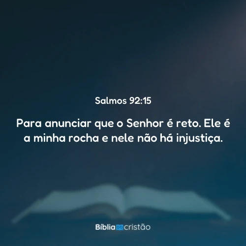 Salmos 92:15