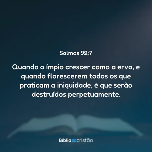 Salmos 92:7