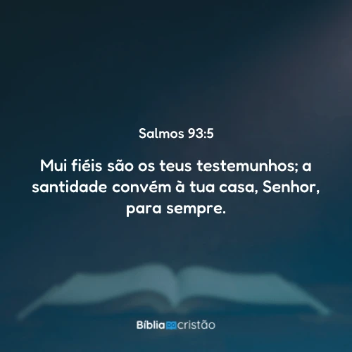 Salmos 93:5