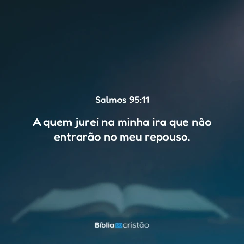 Salmos 95:11