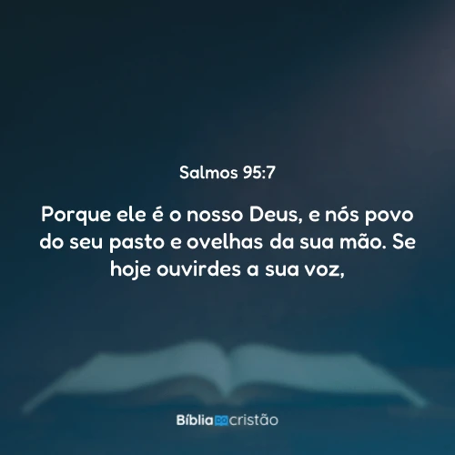 Salmos 95:7