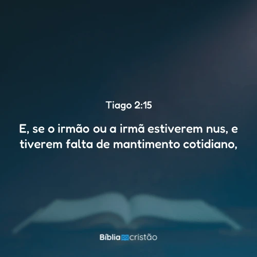 Tiago 2:15