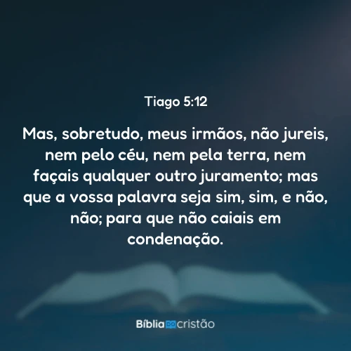 Tiago 5:12