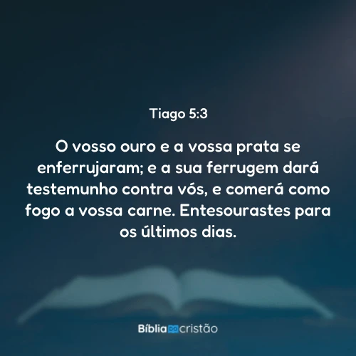 Tiago 5:3