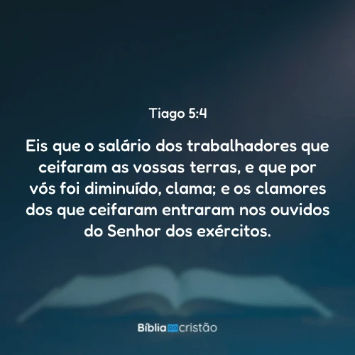 Tiago 5:4