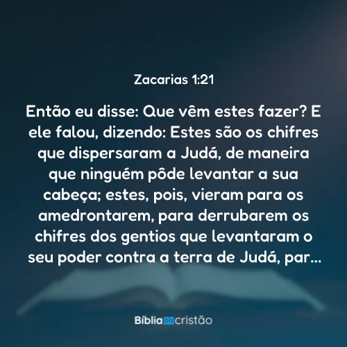 Zacarias 1:21