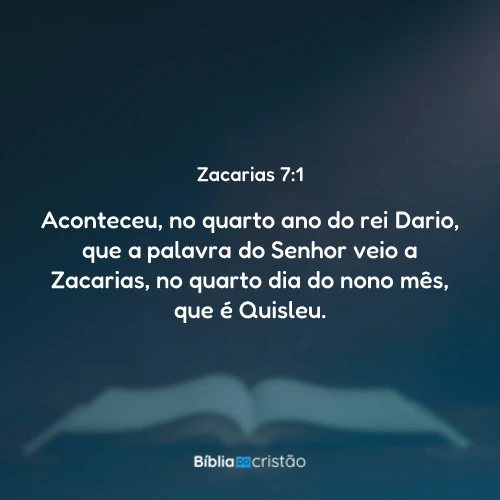 Zacarias 7:1