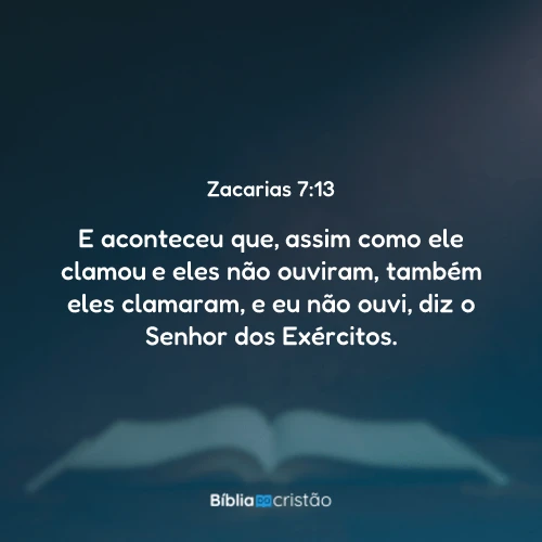 Zacarias 7:13