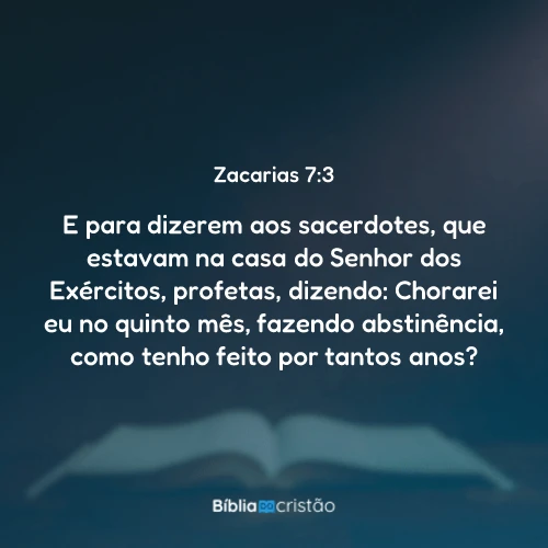 Zacarias 7:3