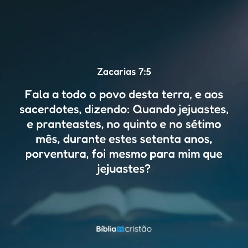 Zacarias 7:5