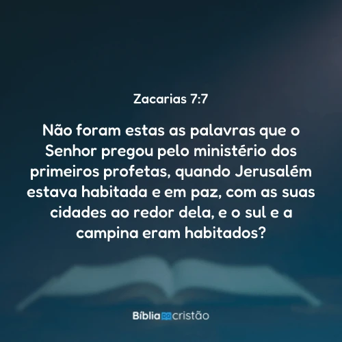 Zacarias 7:7