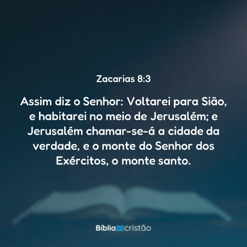 Zacarias 8:3