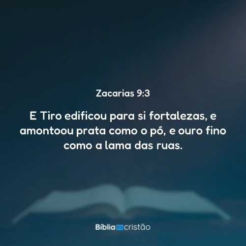 Zacarias 9:3